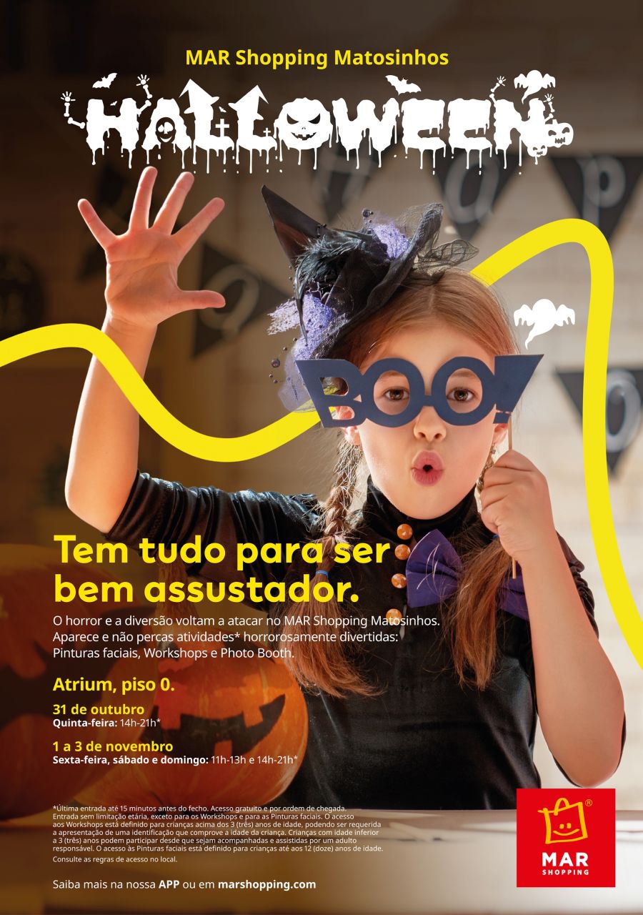 Grandes sustos mascarados de gargalhadas no Halloween do MAR Shopping Matosinhos