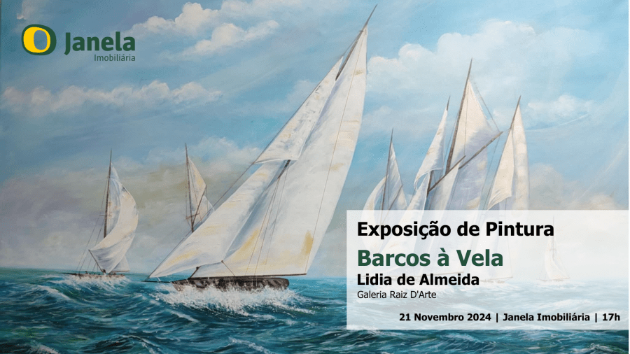 Exposição de Pintura 'Barcos À Vela, de Lídia De Almeida