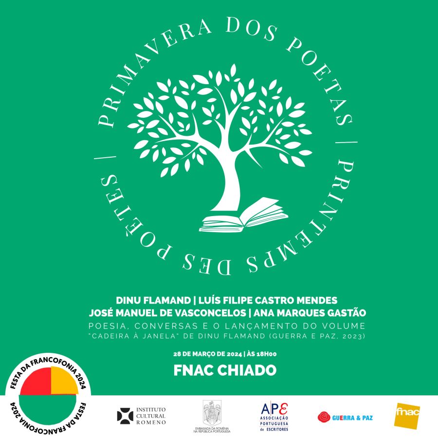 Roménia na Festa da Francofonia em Portugal. 'Printemps des poètes/ A Primavera dos poetas' na FNAC Chiado em Lisboa