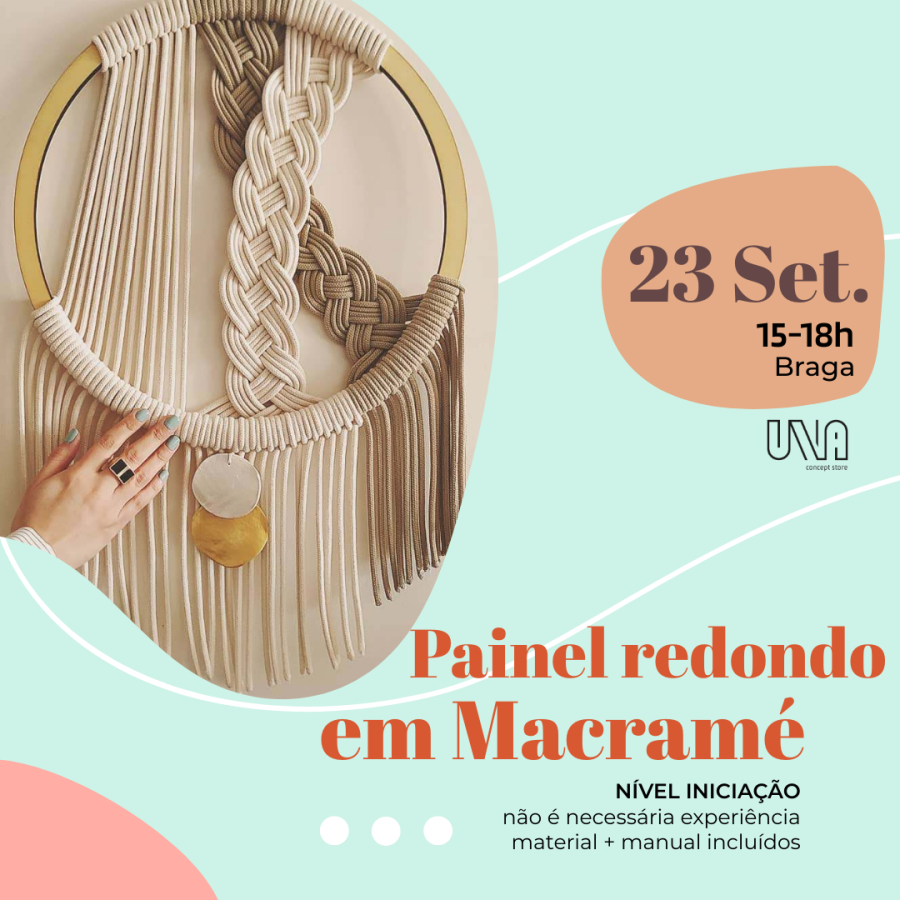 Workshop de Macramé - Painel redondo