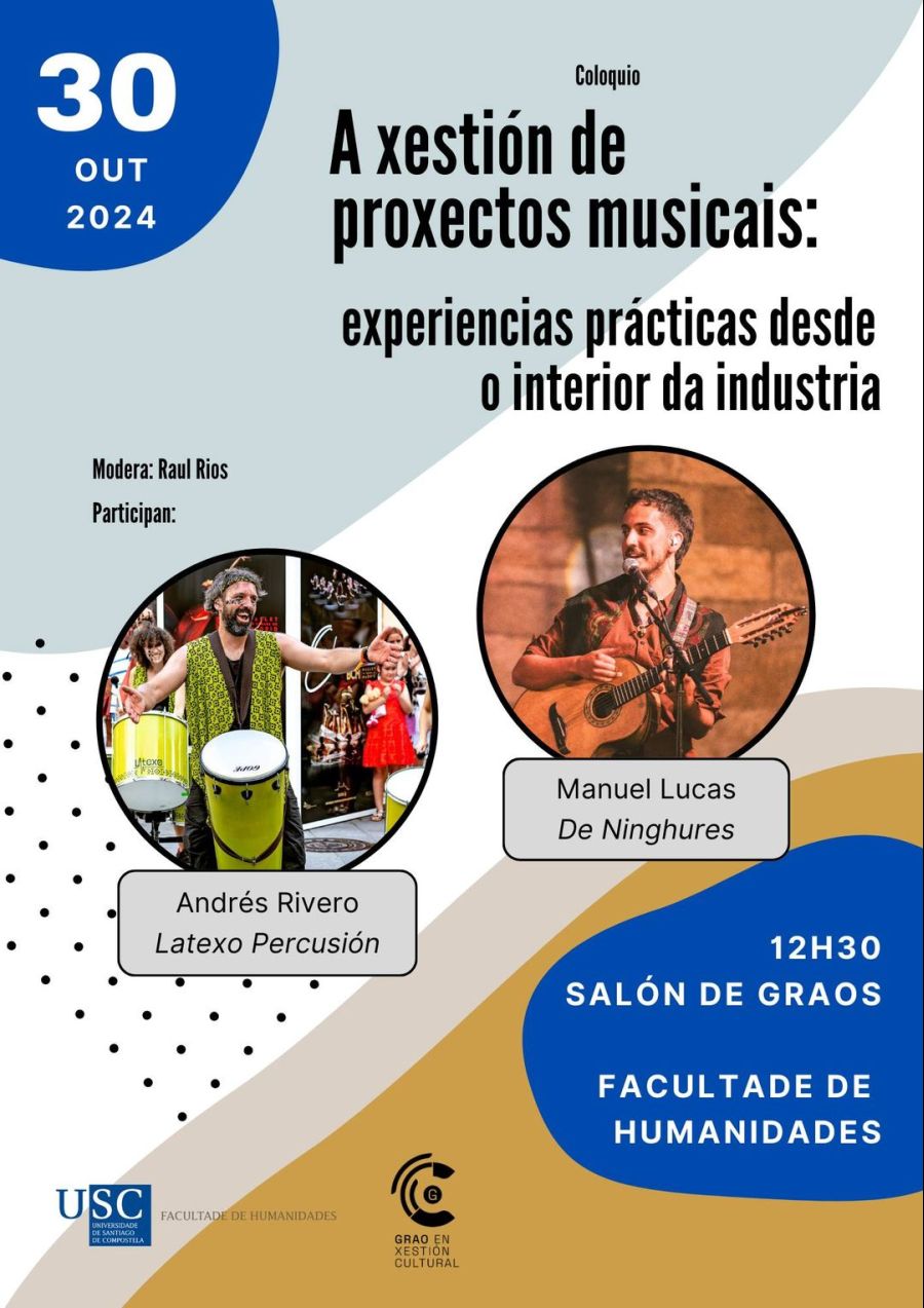 Coloquio 'A xestión de proxectos musicais: experiencias prácticas desde o interior da industria'