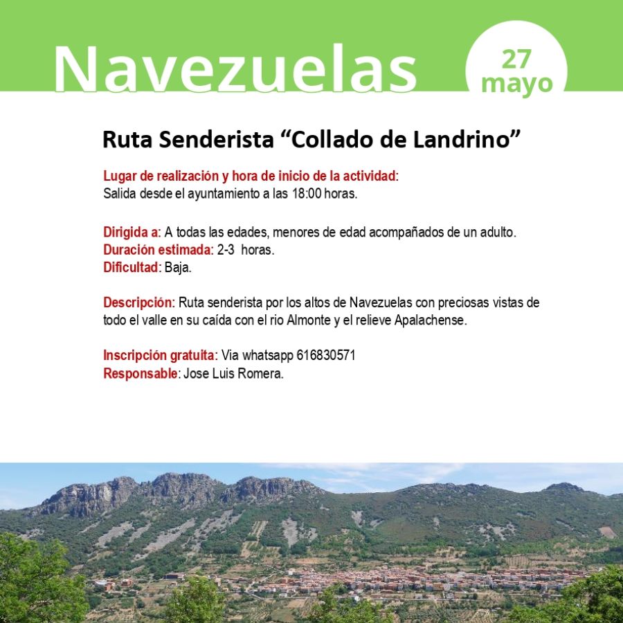 Ruta Senderista “Collado de Landrino”
