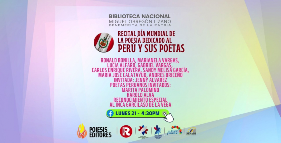Recital. Día Mundial de la Poesía. Dedicado a Perú y sus poetas