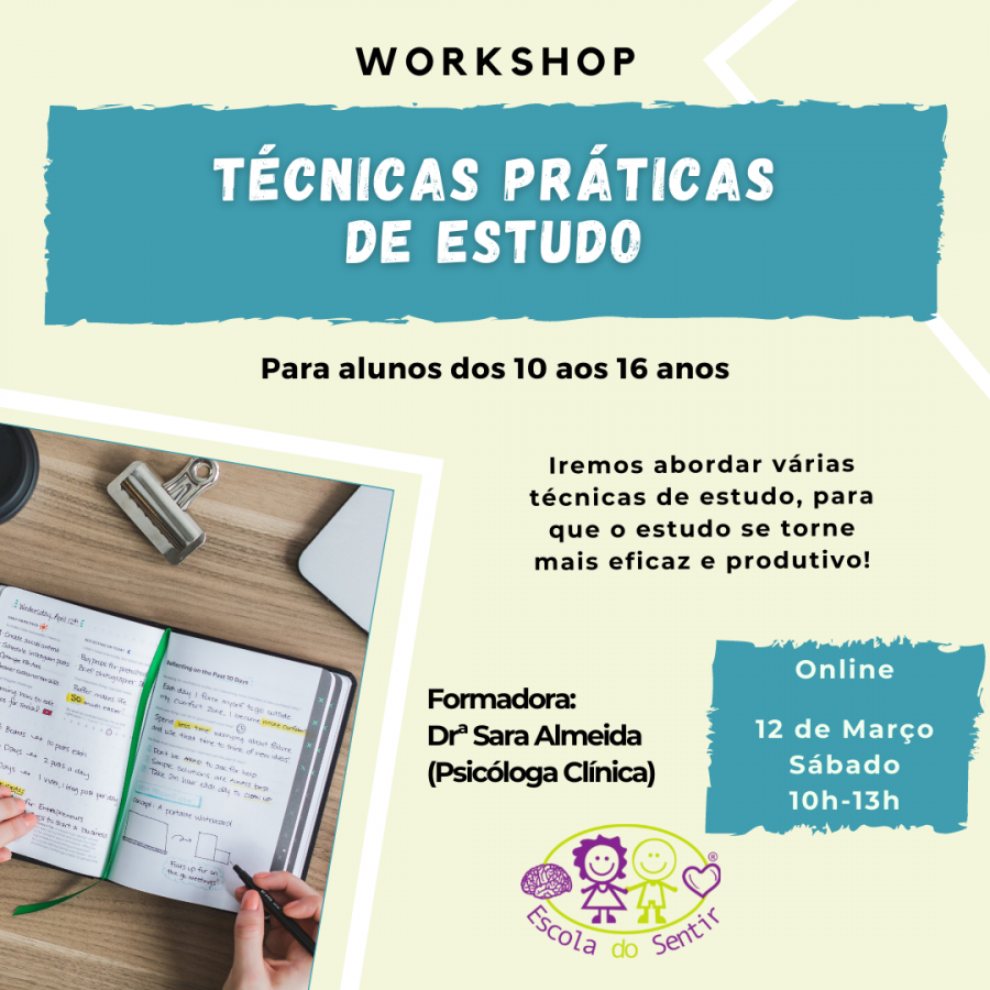 Workshop 'Técnicas práticas de estudo'