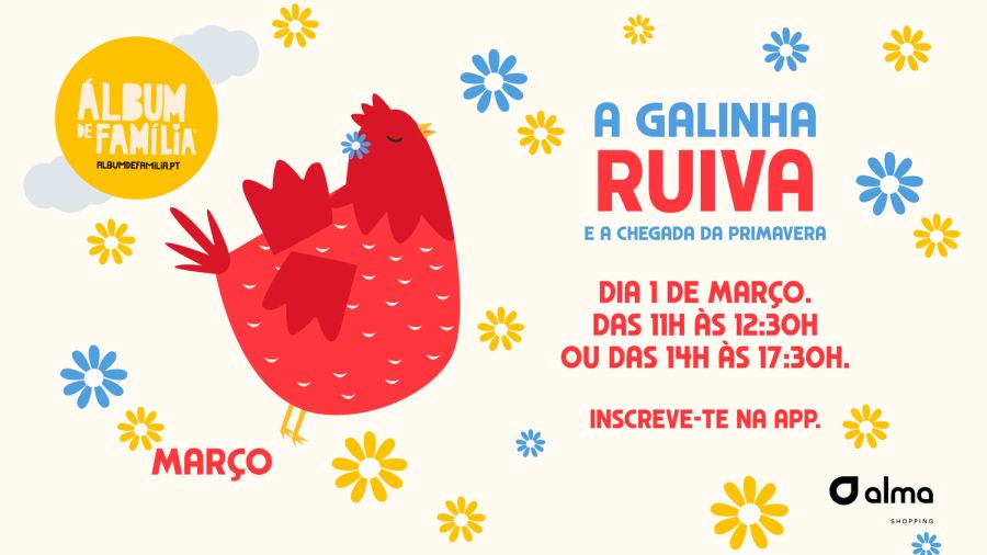 Álbum de Família: A Galinha Ruiva no Alma Shopping