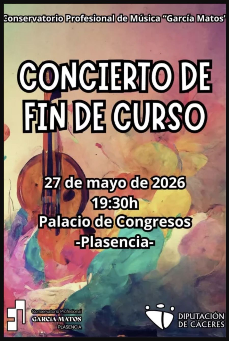 CONCIERTO FIN DE CURSO CONSERVATORIO DE MÚSICA 'GARCÍA MATOS'