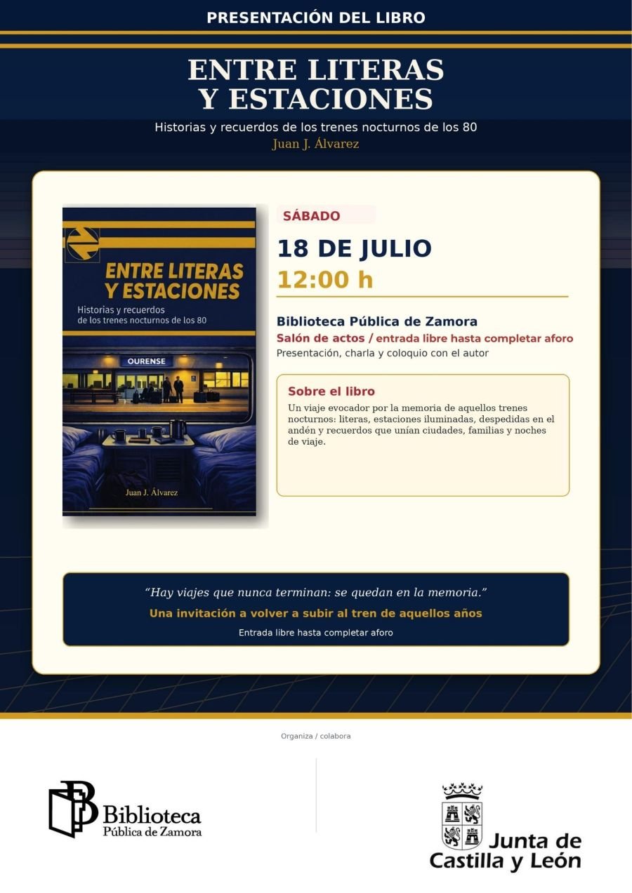 Presentación, charla y coloquio con el autor del libro:'Entre literas y estaciones', de Juan J. Álvarez