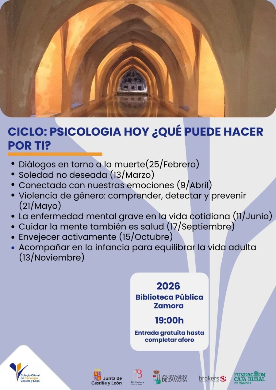 Ciclo de conferencias 'Psicología hoy: ¿Qué puede hacer por ti?'