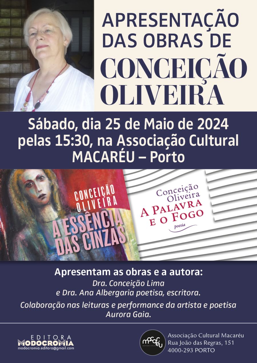 Apresentação das obras de Conceição Olivrira