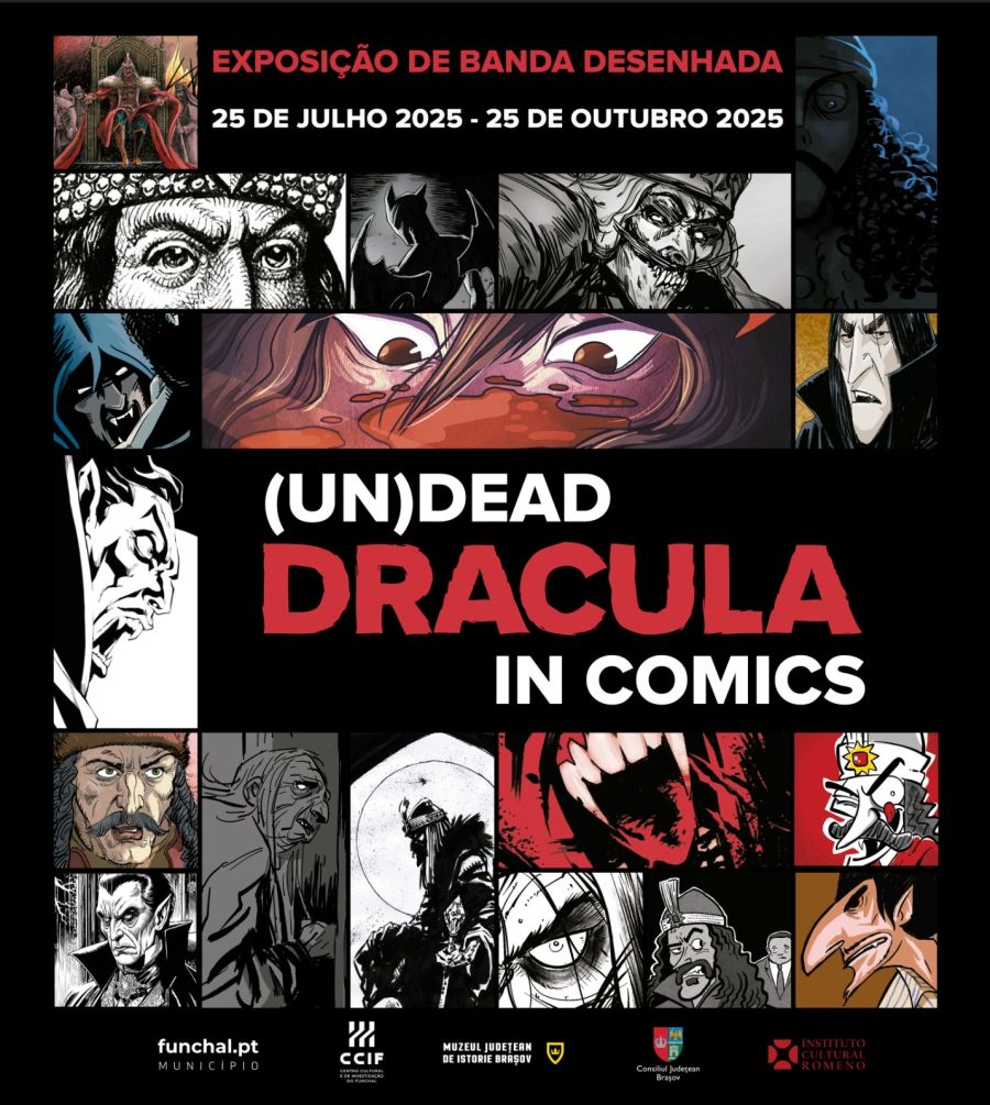 O (I)MORTAL DRÁCUL(A) EM BANDA DESENHADA Exposição patente no Centro Cultural e de Investigação do Funchal (Madeira), de 25 de julho a 1 de outubro de 2025