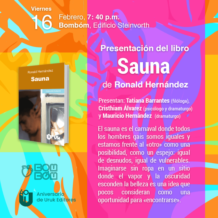 Presentación de libro. Sauna, de Ronald Hernández 