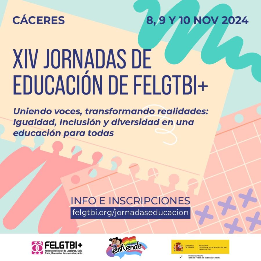 XIV Jornadas de Educación (FELGTBI+)