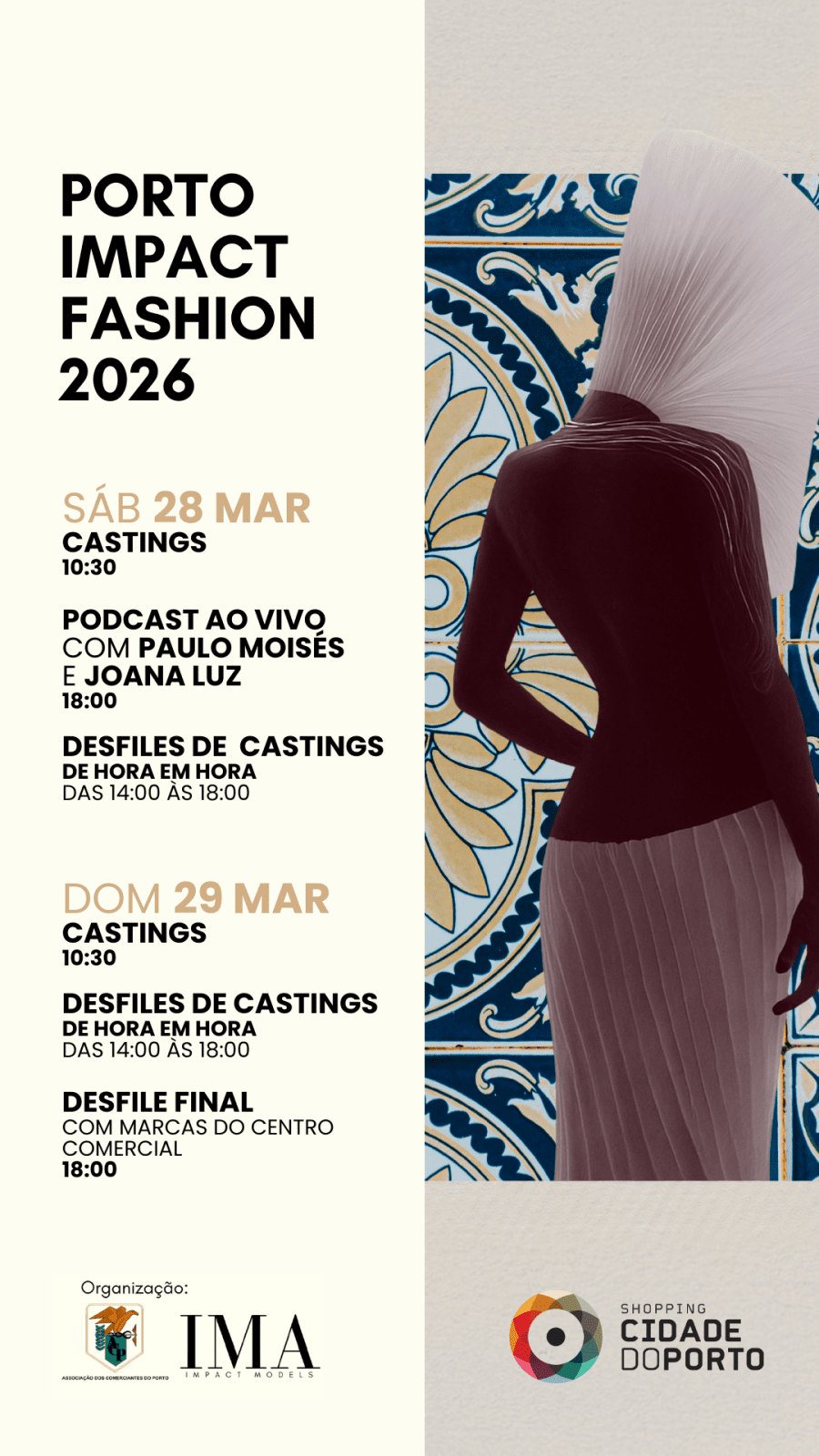Shopping Cidade do Porto recebe o maior evento de moda inclusiva de Portugal com desfiles, podcasts e castings abertos ao público