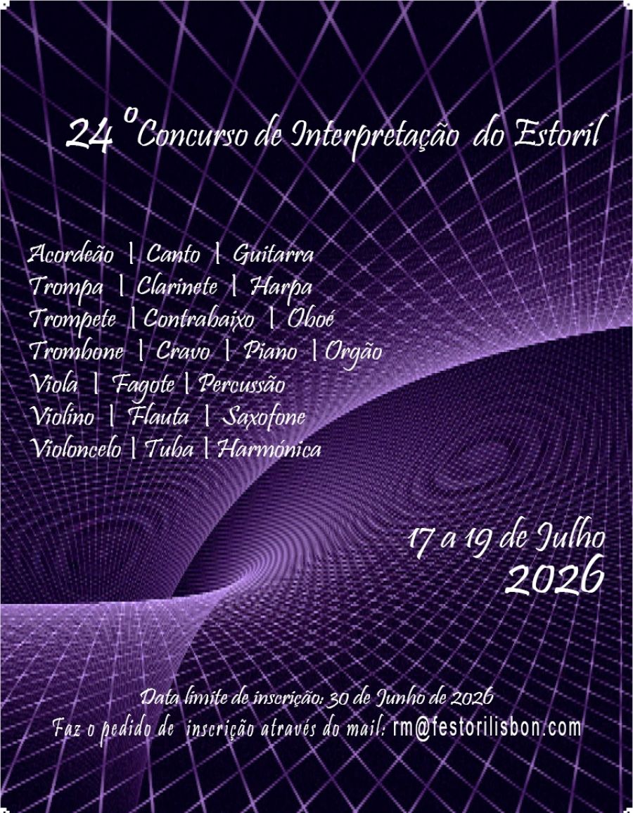 24º Concurso de Interpretação do Estoril - 2026