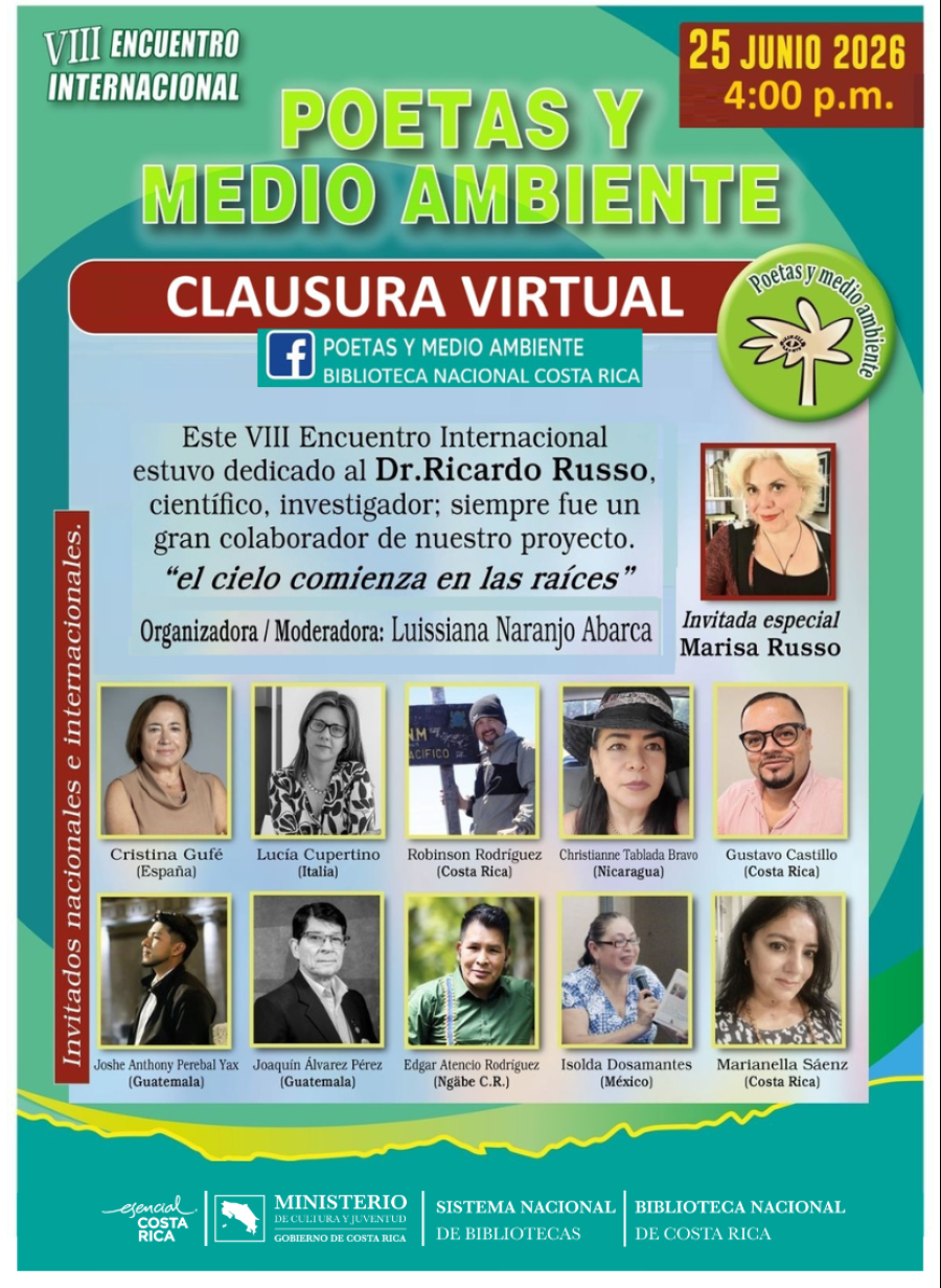 Recital Virtual de Clausura del VIII Encuentro Internacional “Poetas y Medio Ambiente”