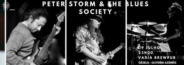 Concerto: Peter Storm & the Blues Society - no Vadia BrewPub
