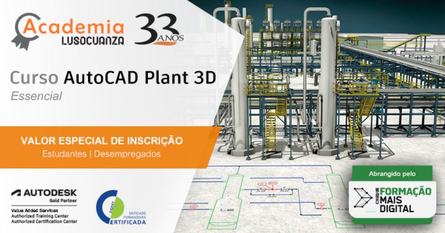 Academia Luso Cuanza - Curso AutoCAD Plant 3D