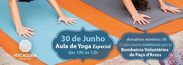 Aula de Yoga - Donativos revertem para Bombeiros V. P. d'Arcos