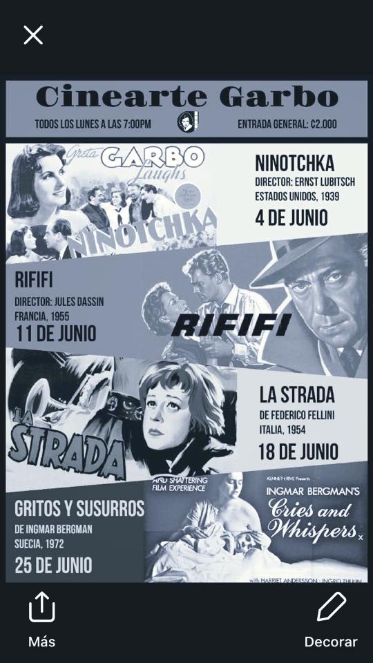Cinearte Garbo: Gritos Y Susurros. Suecia. 1972
