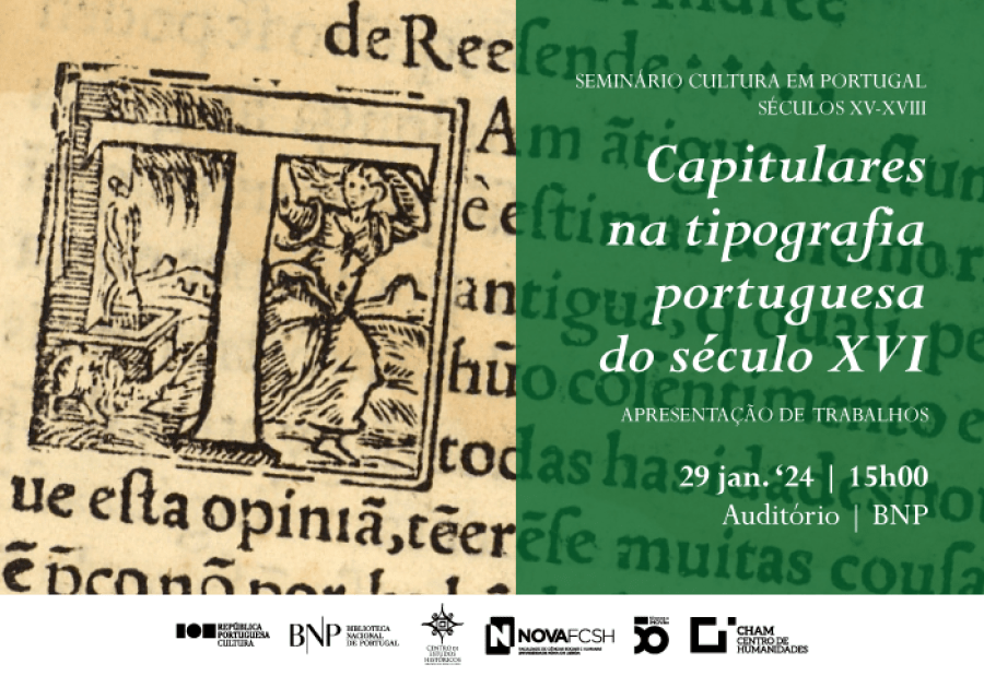SEMINÁrio Capitulares na tipografia portuguesa do século XVI