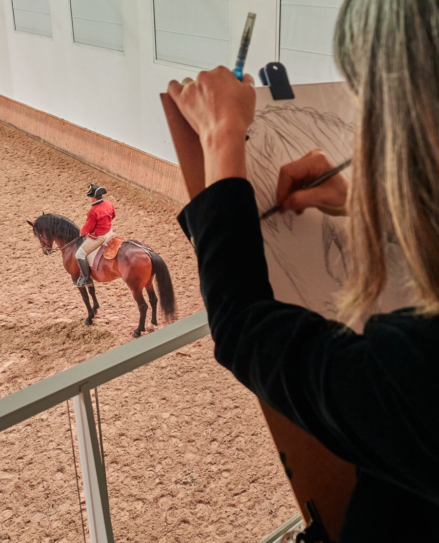 Workshop de desenho na Escola Portuguesa de Arte Equestre - PSML