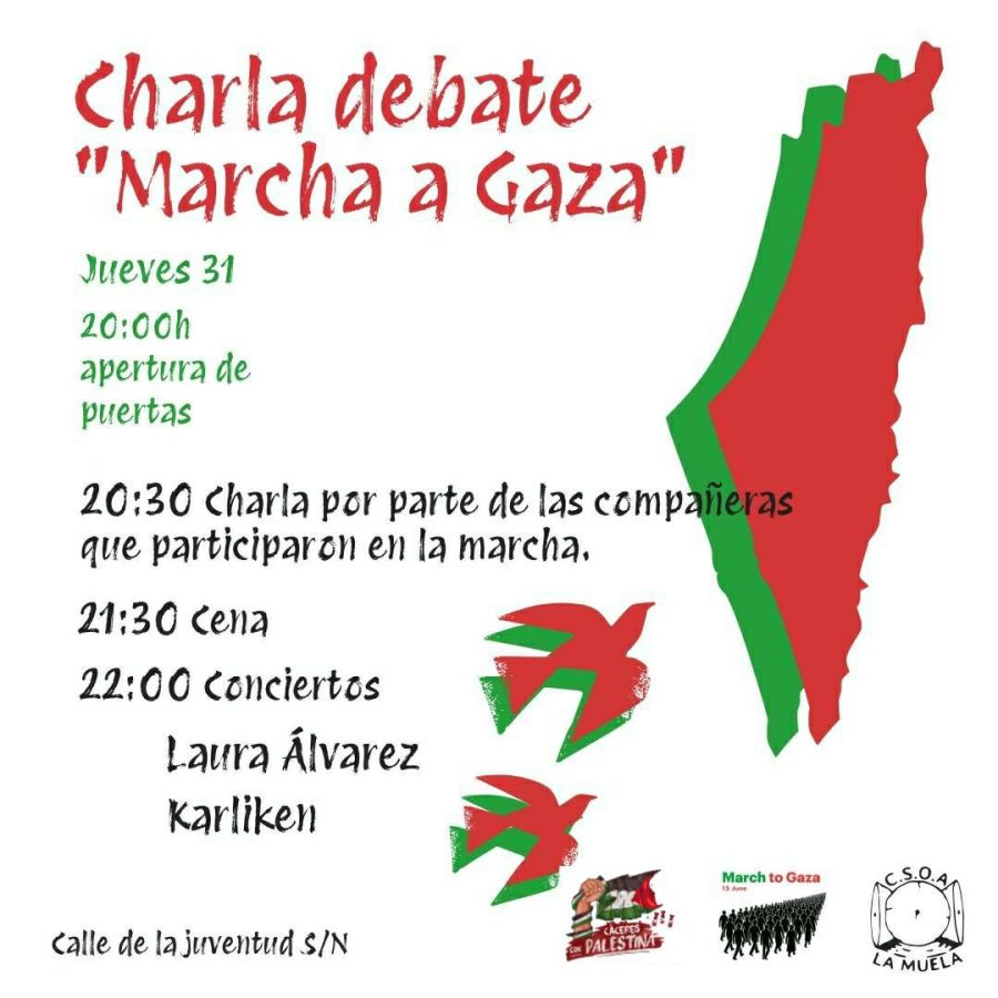 Charla debate 'Marcha a Gaza'