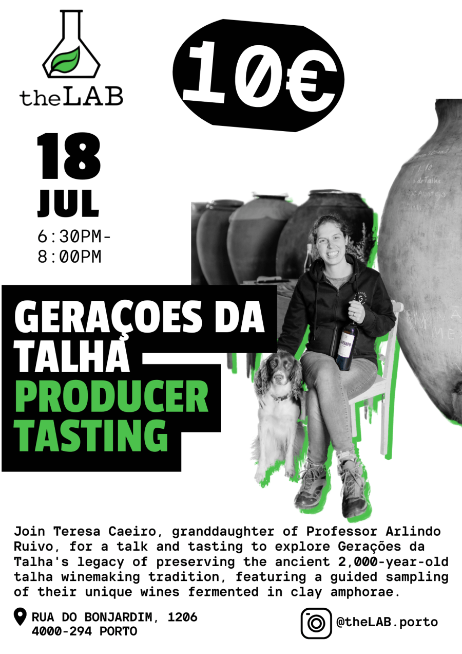 18 July | Gerações da Talha producer talk and tasting