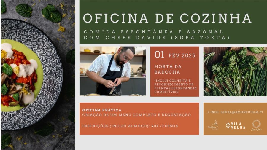 Oficina de Cozinha - Comida Espontânea e Sazonal 