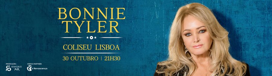 Bonnie Tyler, uma das maiores lendas vivas da música, regressa aos palcos portugueses.