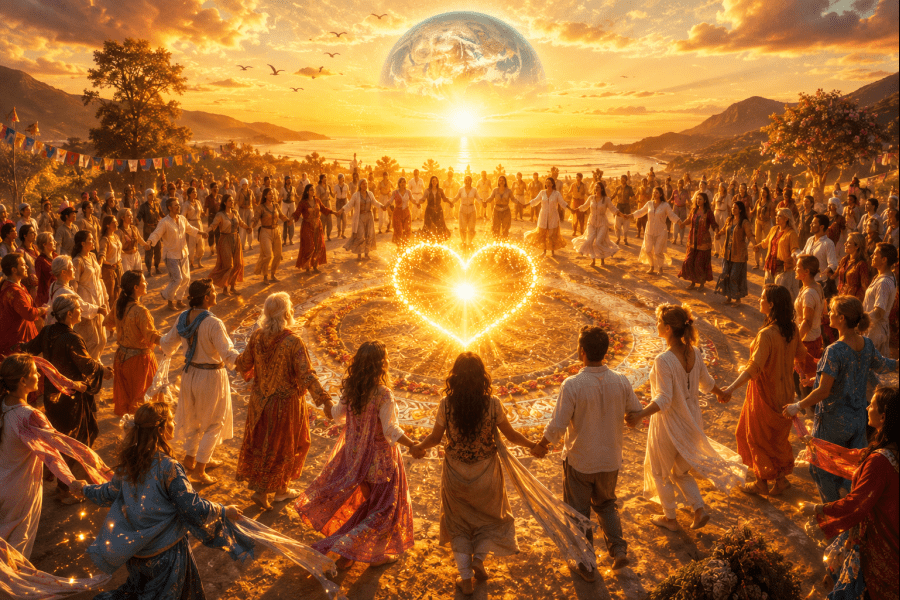 Acordar o Novo Coração da Humanidade Encontro Vivencial de Danças Circulares Sagradas