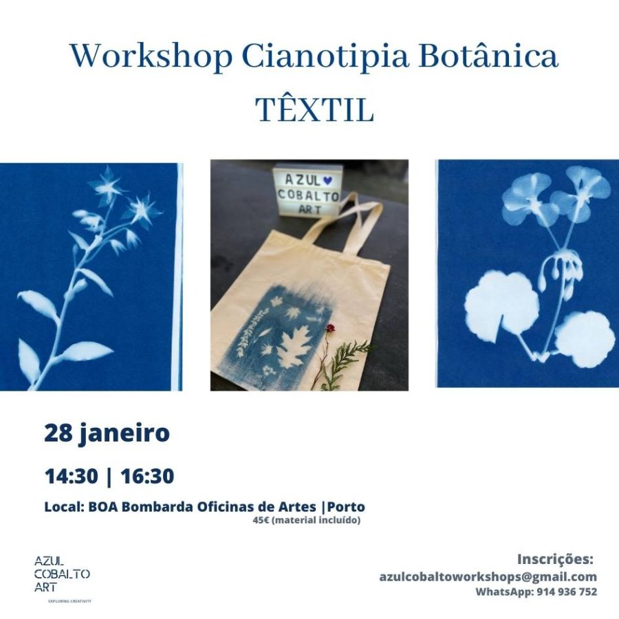 Workshop de Cianotipia TÊXTIL