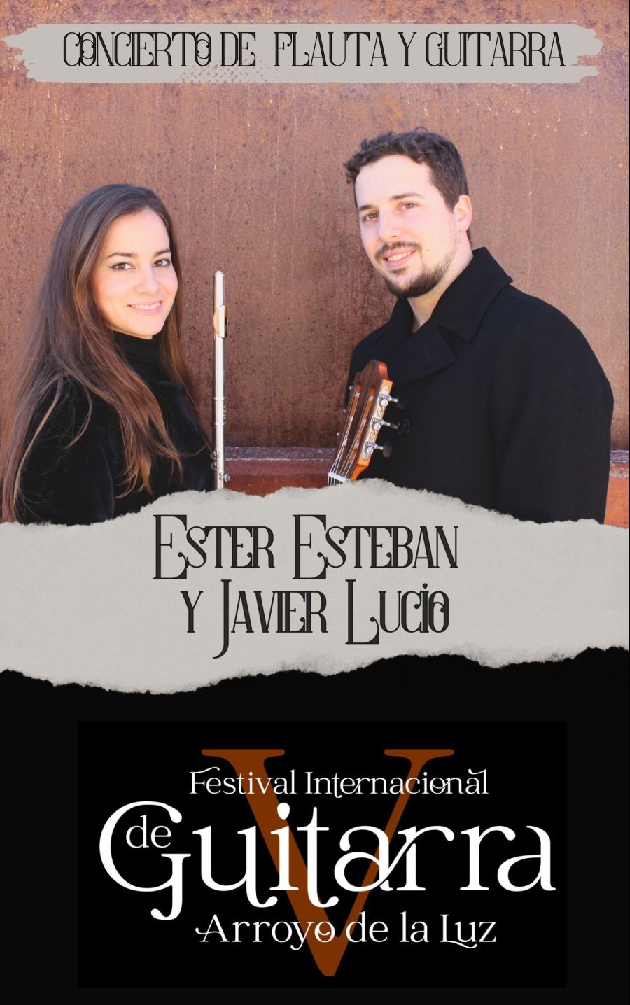 CONCIERTO FLAUTA Y GUITARRA. ESTER ESTEBAN Y JAVIER LUCÍO. V FESTIVAL INTERNACIONAL DE GUITARRA DE ARROYO DE LA LUZ.