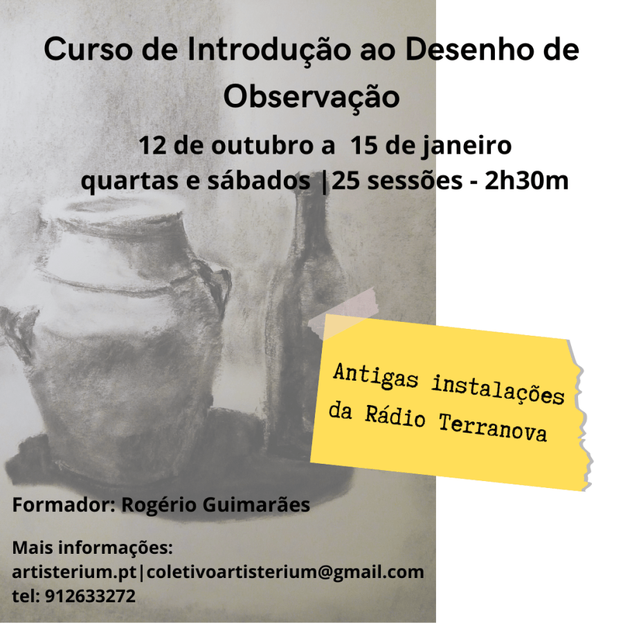 Curso de Introdução ao desenho de Observação