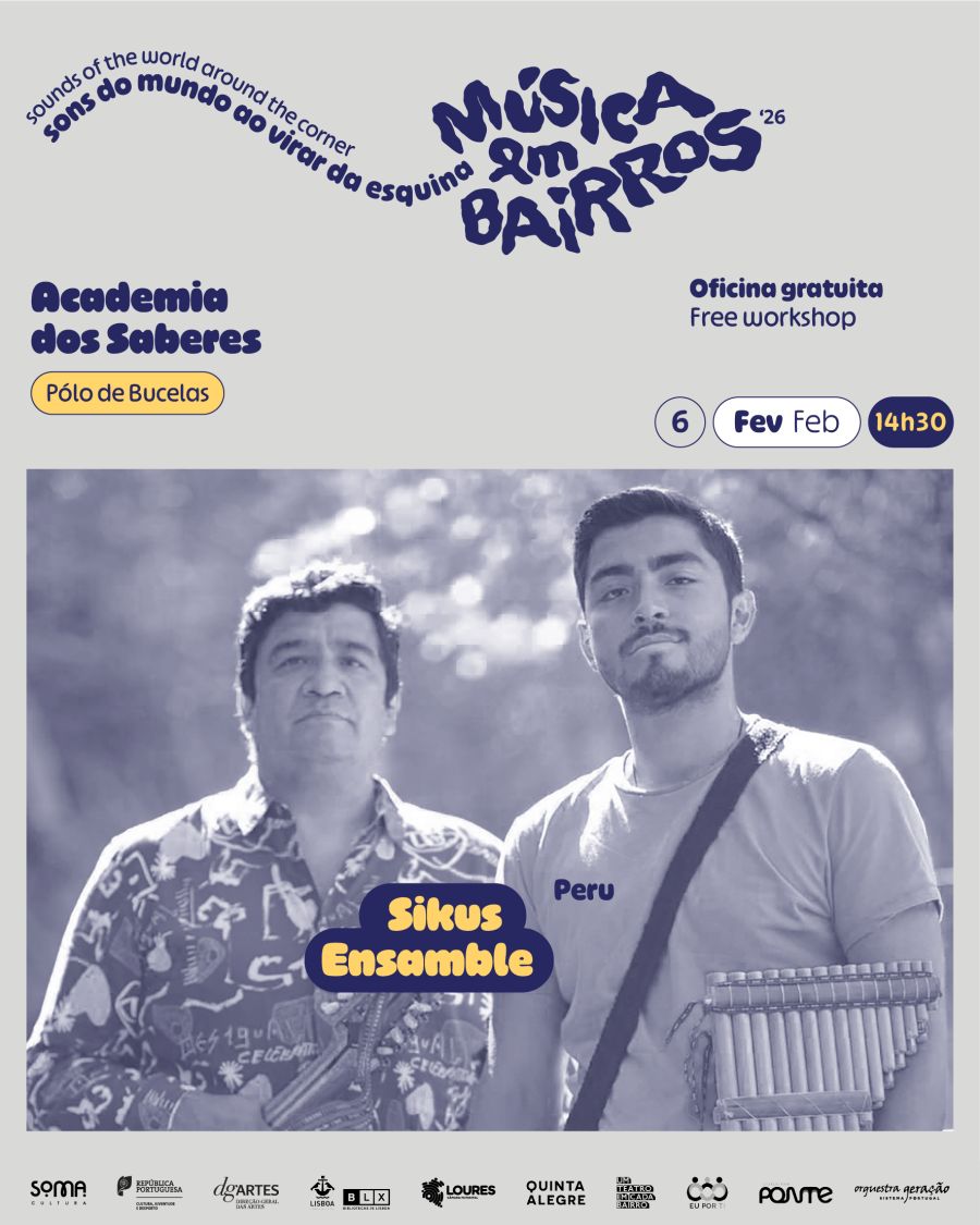 Oficina Musical: Diego Cervantes (Sikus Ensamble) - 06.02 (Música em Bairros - SOMA Cultura)