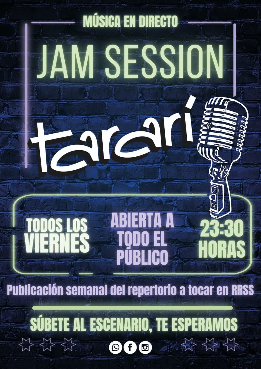 JAM SESSION Sala Tararí | Todos los viernes