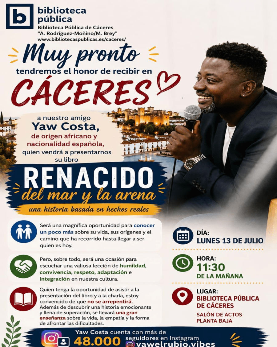 Presentación del libro Renacido del mar y la arena