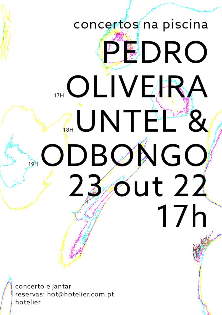 Concertos na piscina 22 - Pedro Oliveira + Untel + ODBongo - 23 out 18h