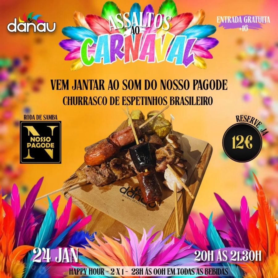 Churrasco de Espetinhos Brasileiro com Roda de Samba