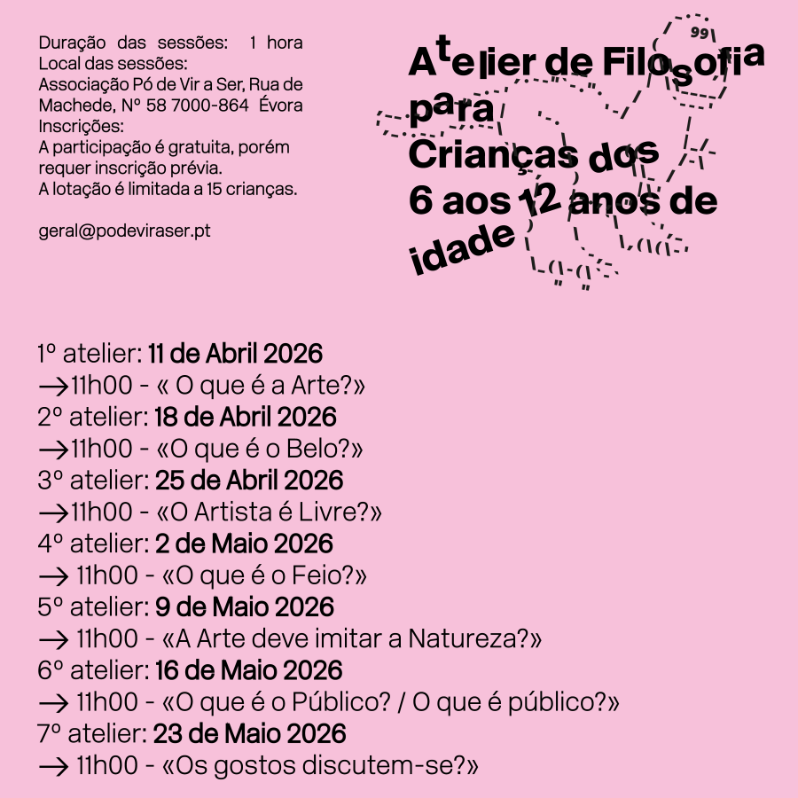 Atelier de Filosofia para Crianças dos 6 aos 12 anos de idade