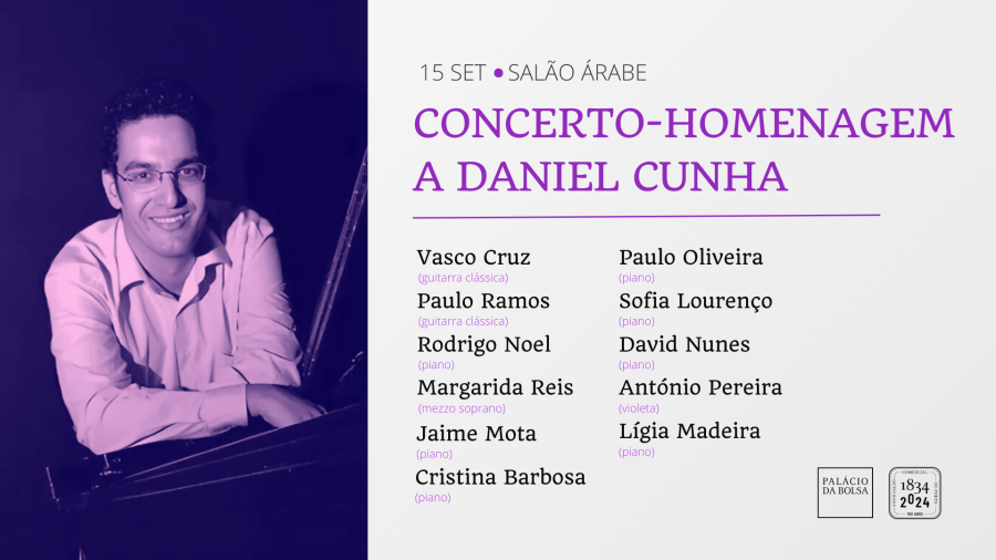 Tributo a Daniel Cunha no Palácio da Bolsa