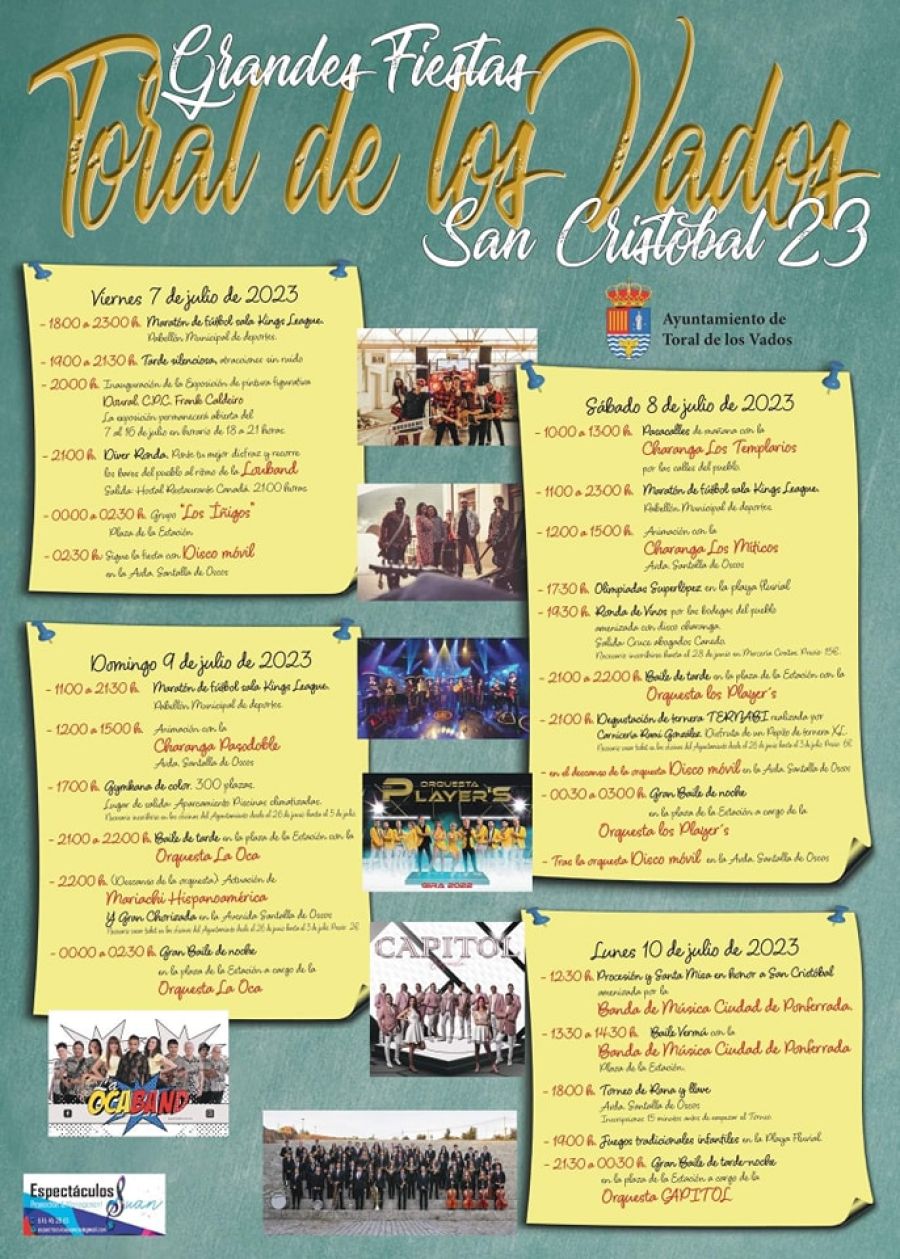 San Cristóbal | Fiestas en Toral de los Vados 2023