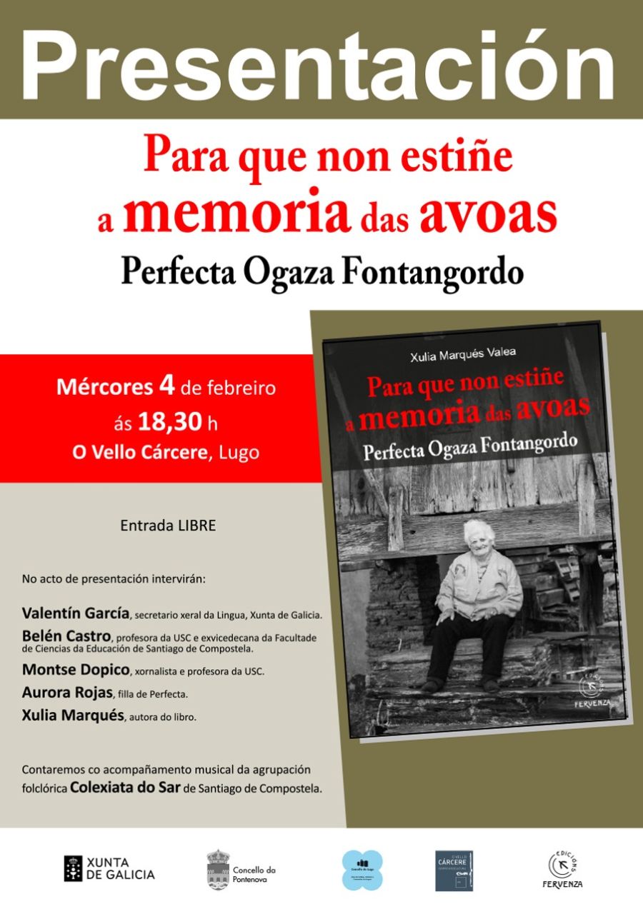 Presentación do libro 'Para que non estiñe a memoria das avoas'