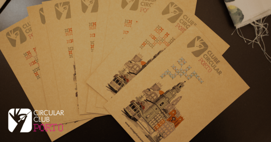 Clube Circular Porto – Creative Stitching Postcards Workshop