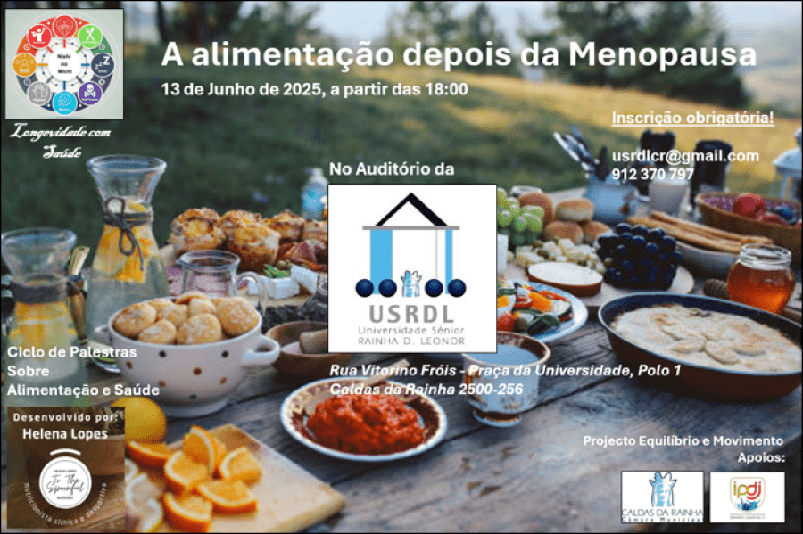 Palestra: A Alimentação depois da Menopausa