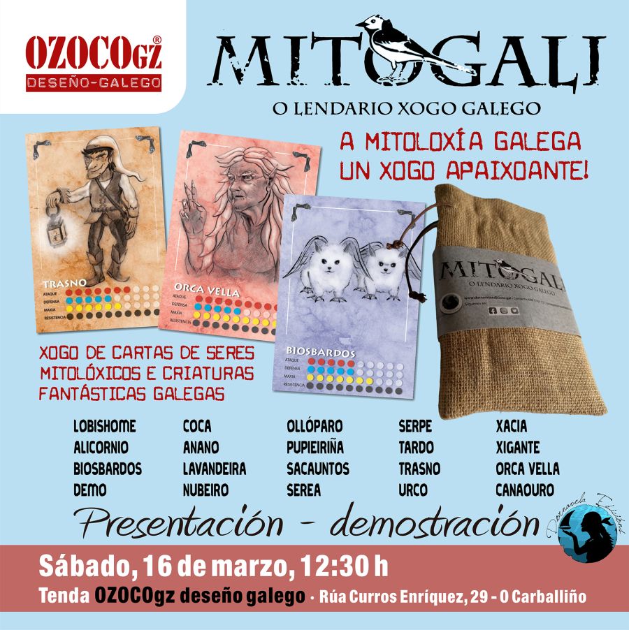 Presentación de MITOGALI. O lendario xogo galego