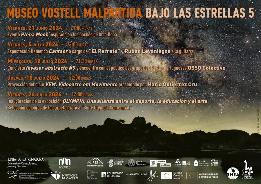 Programa BAJO LAS ESTRELLAS | Museo Vostell Malpartida
