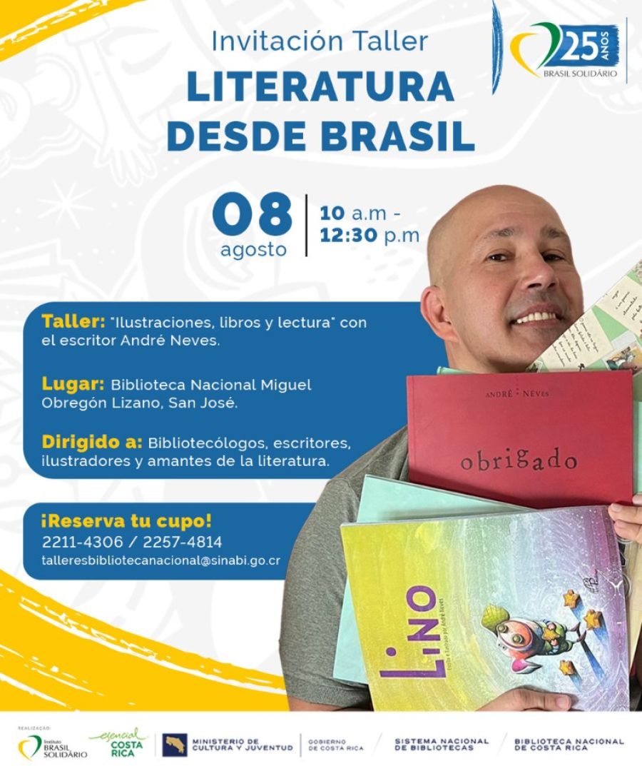 Taller. Ilustraciones, libros y lectura sobre el libro, con el escritor brasileño Andrés Neves