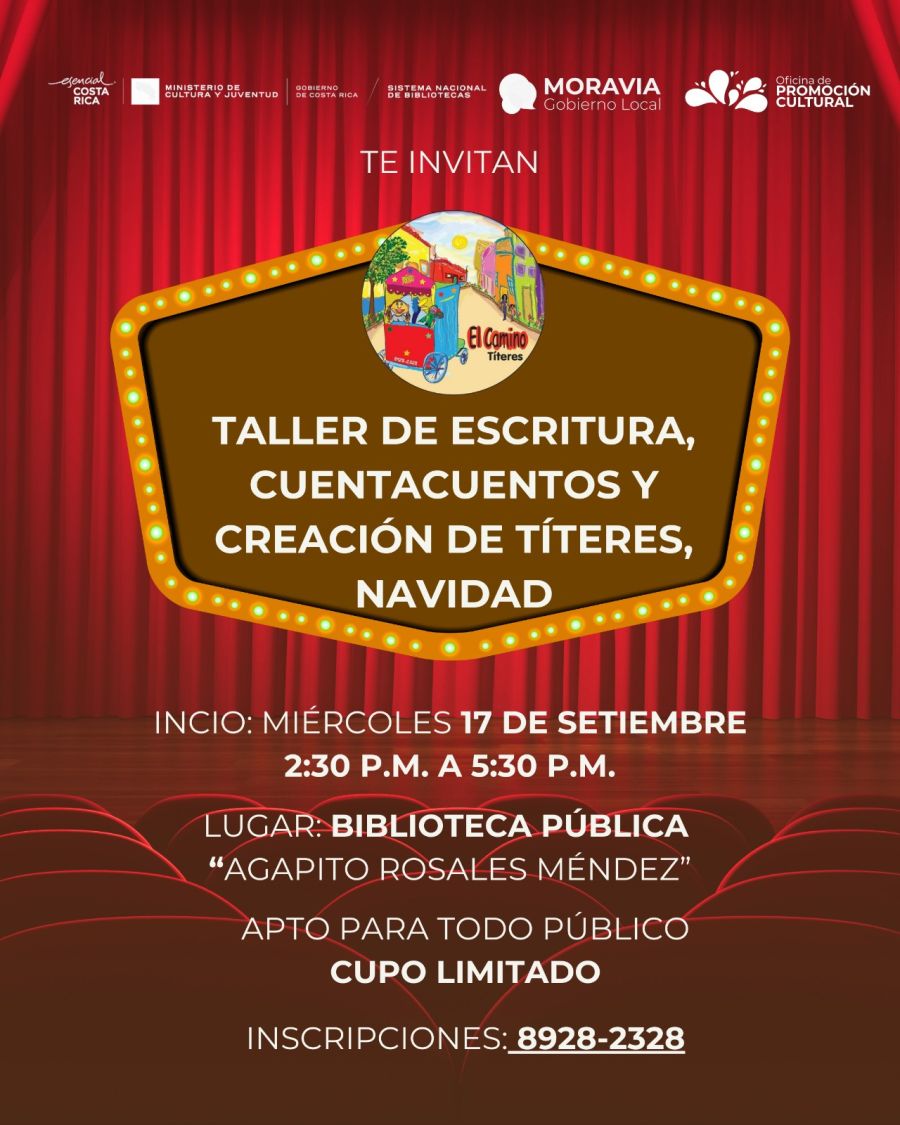 Taller de confección y manejo de títeres en esponja y técnicas básicas de teatro para la puesta en escena de 'Un cuento de navidad'.