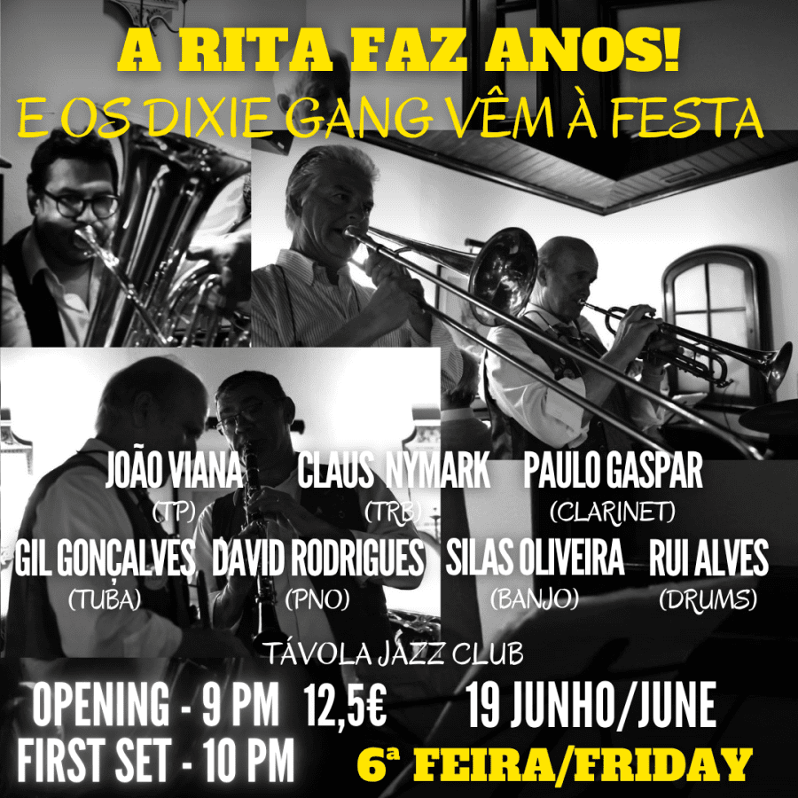 A Rita faz anos! E os Dixie Gang vêm à festa - Live Jazz no Távola Jazz Club