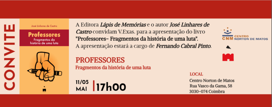 Lançamento do livro 'Professores - Fragmentos da história de uma luta'